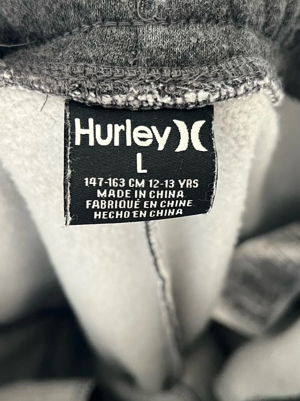 Hurley Boys Light Charcoal Joggers